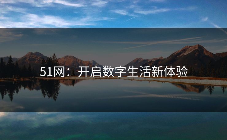 51网：开启数字生活新体验